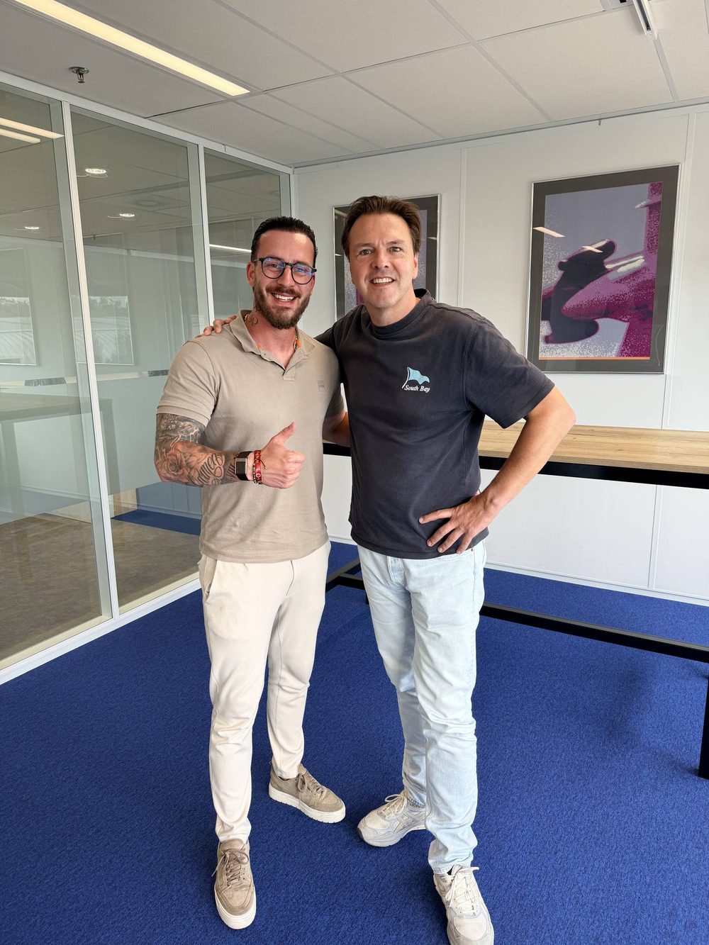 Max met Arnaud van Adelbrecht Vastgoed Beheer